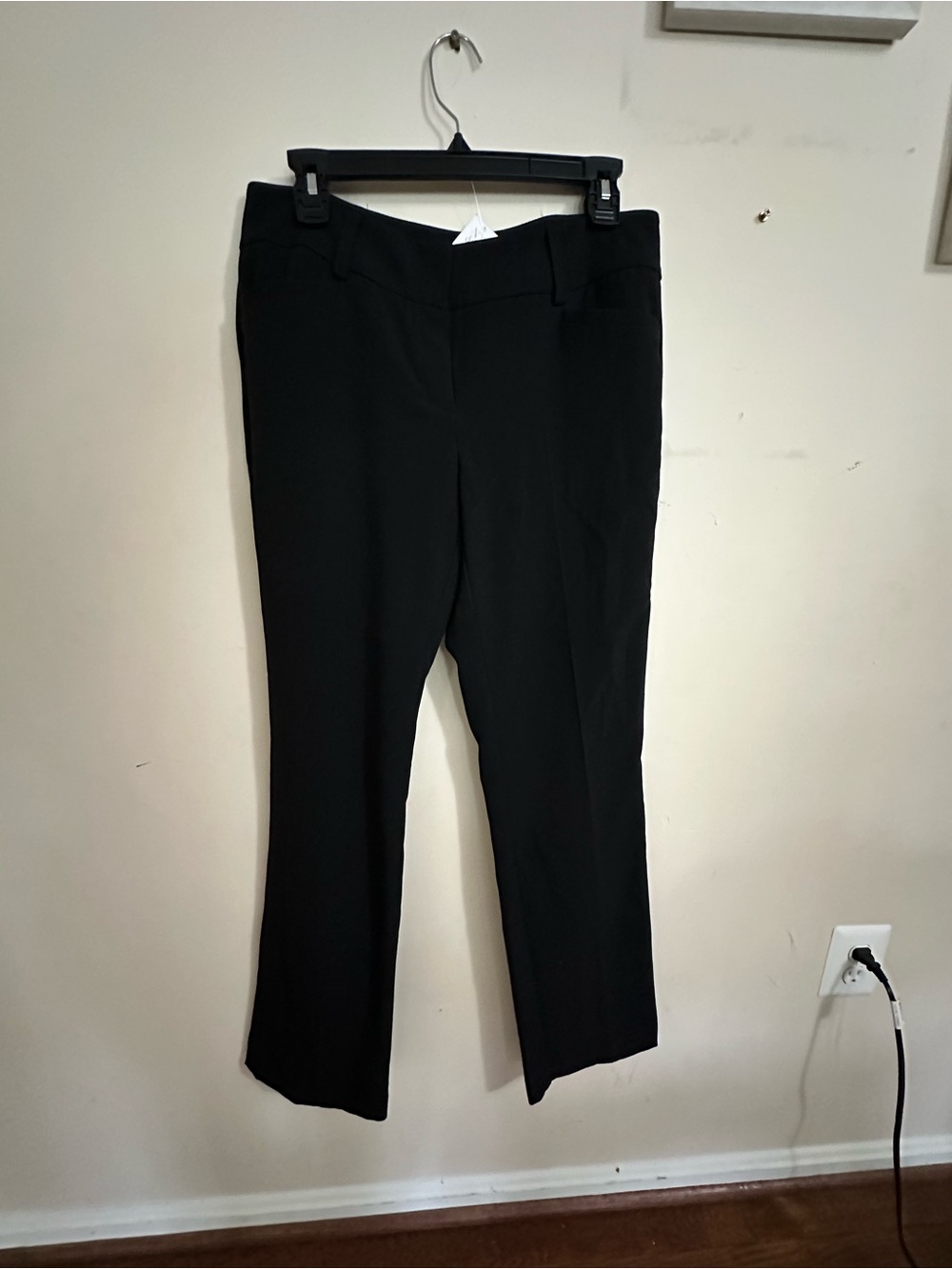 New York & Company Black Straight-Leg Work Pants